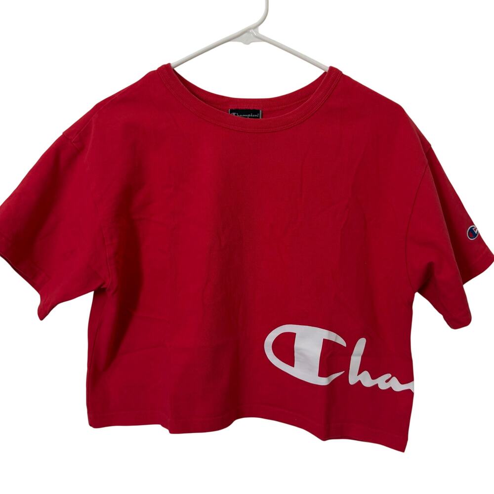 Champion Cropped Tee Womens Medium Boxy